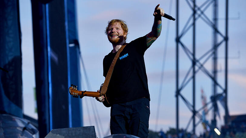 Ed Sheeran spielt gleich zwei Tage hintereinander im Münchner Olympiastadion - beide Konzerte sind restlos ausverkauft. Die Bilder vom ersten Auftritt.