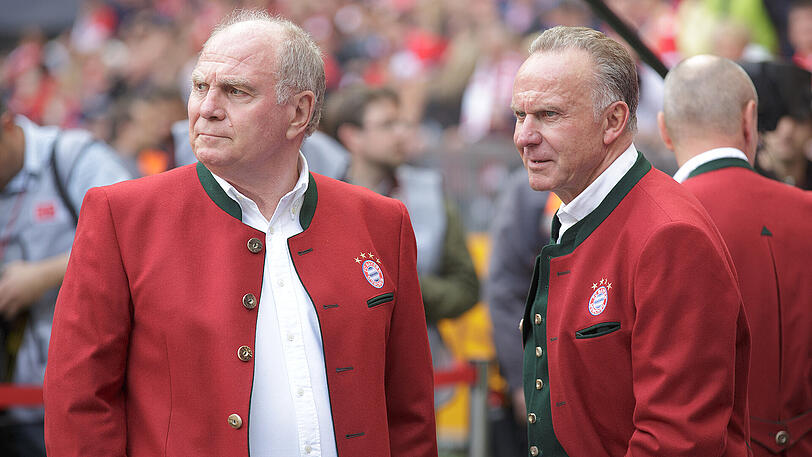 Zwischen den Bayern-Bossen Uli Hoeneß (links) und Karl-Heinz Rummenigge liegen manchmal Welten.