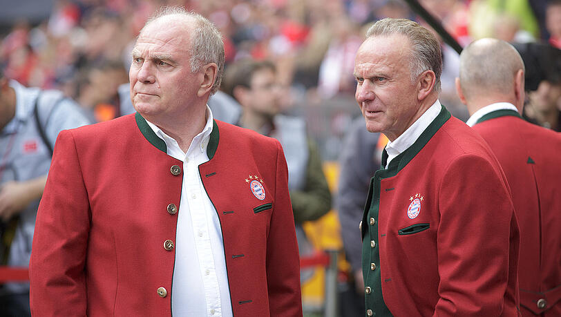 Zwischen den Bayern-Bossen Uli Hoeneß (links) und Karl-Heinz Rummenigge liegen manchmal Welten. Zwischen den Bayern-Bossen Uli Hoeneß (links) und Karl-Heinz Rummenigge liegen manchmal Welten.