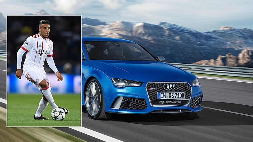 Corentin Tolisso: RS 7 Sportback (Daytonagrau Matteffekt).