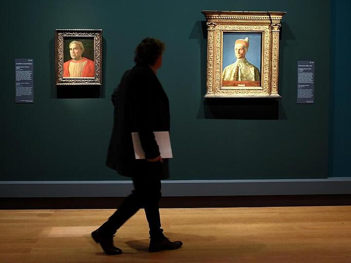 "Kardinal Ludovico Trevisan" (l) von Andrea Mantegna und "Der Doge Leonardo Loredan" von Giovanni Bellini.