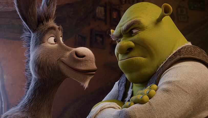 In "Shrek 5" landet der grüne Oger mit Esel und seiner Familie offenbar im Gefängnis. In "Shrek 5" landet der grüne Oger mit Esel und seiner Familie offenbar im Gefängnis.