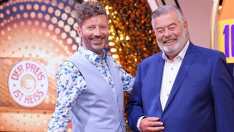 Moderator Harry Wijnvoord (r,) und Announcer Thorsten Schorn. Moderator Harry Wijnvoord (r,) und Announcer Thorsten Schorn.