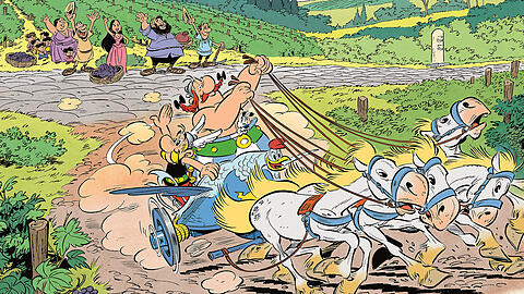 Das 37. Abenteuer führt Asterix und Obelix einmal quer durch Italien.