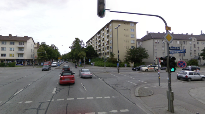 Die Kreuzung Chiemgau-/Balanstraße: Hier startete das Rennen. (Archivbild)