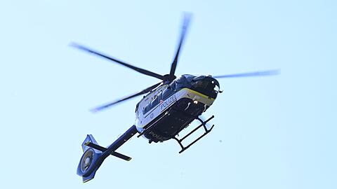 Ein Helikopter im Einsatz.