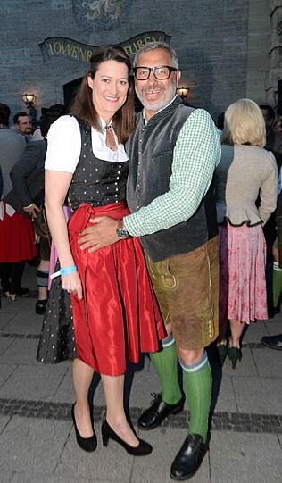 Ex-Fußballer Jimmy Hartwig und Freundin Stefanie.