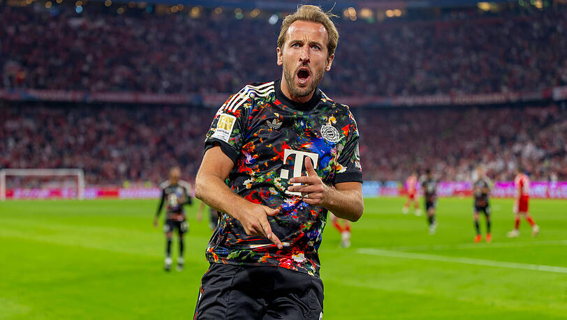 Bayerns Torjäger jubelt in der Allianz Arena: Mit seinem 100. Liga-Tor untermauert er beim 7:0 gegen Union Berlin seine Ambitionen auf den Ballon d’Or. Bayerns Torjäger jubelt in der Allianz Arena: Mit seinem 100. Liga-Tor untermauert er beim 7:0 gegen Union Berlin seine Ambitionen auf den Ballon d’Or.
