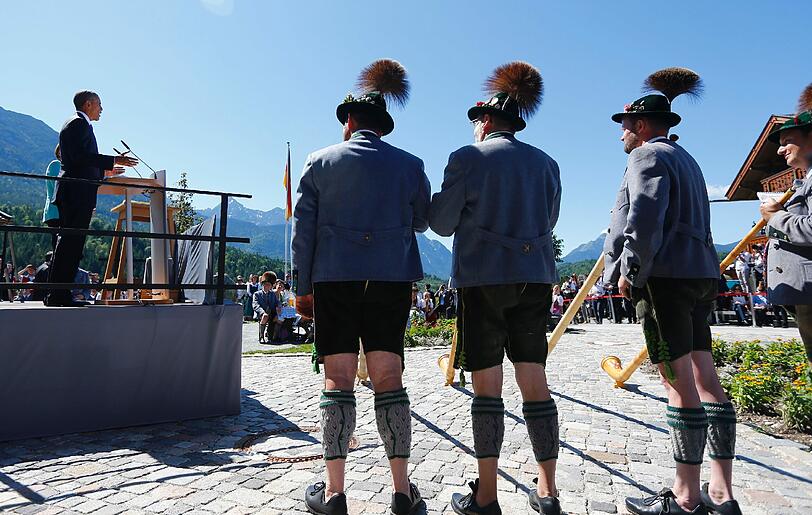 G7-Auftakt auf Schloss Elmau. Die Bilder von Merkel, Obama und Co.