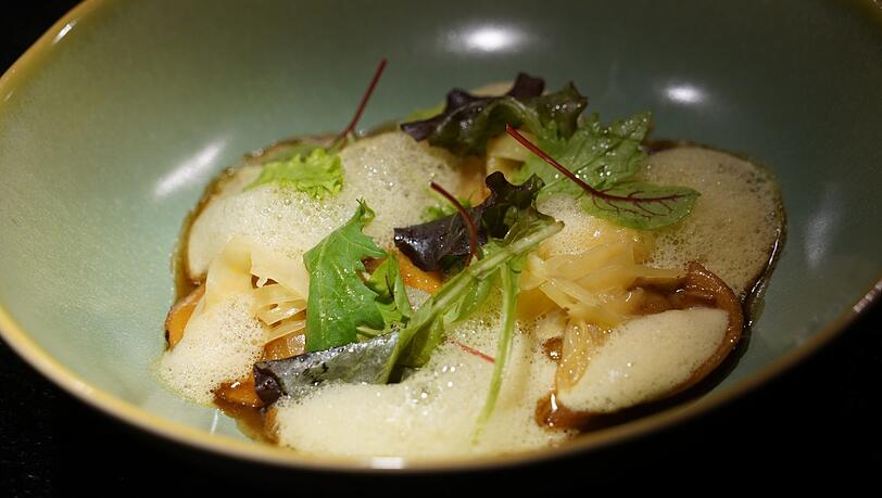 3. Gang: Hausgemachte Ravioli. 3. Gang: Hausgemachte Ravioli.
