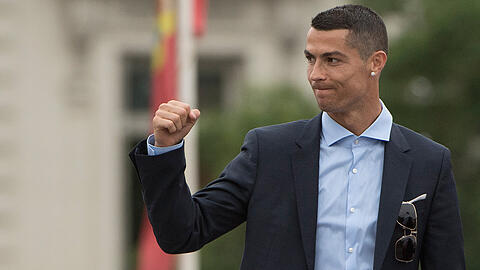 27. Mai 2018: Cristiano Ronaldo feiert mit Real Madrid den dritten Champions-League-Titel in Folge.