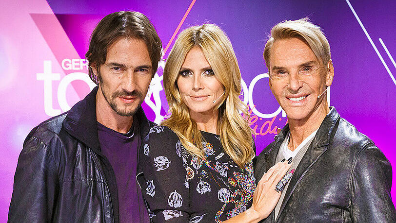 Die Jury von "GNTM": Thomas Hayo, Heidi Klum und Wolfgang Joop (v.l.n.r.)