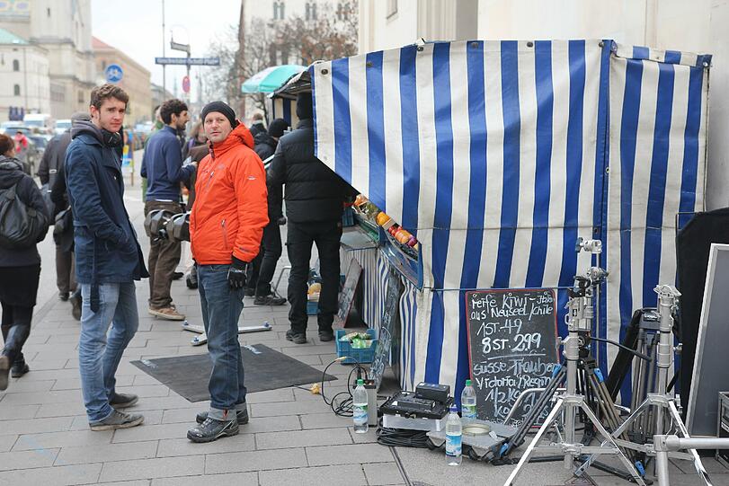 So war der Dreh vom Obststandl-Imagefilm.