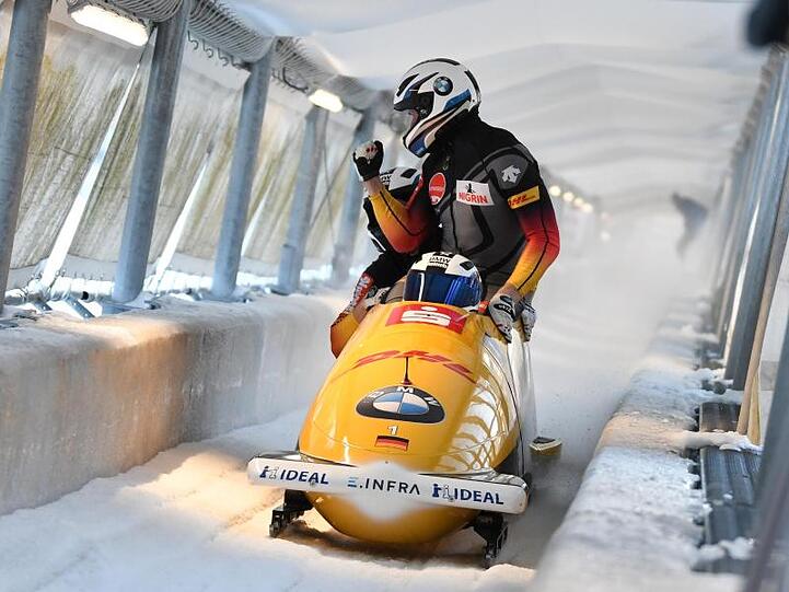 Im Viererbob siegte Francesco Friedrich mit seiner Crew in La Plagne.
