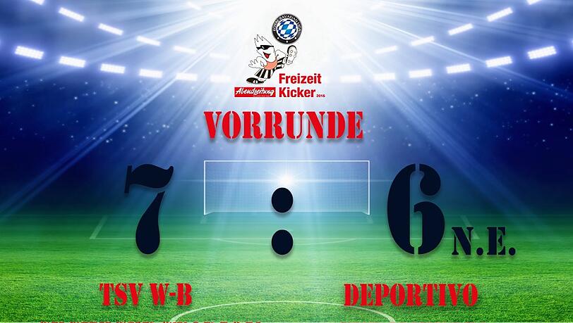Der TSV W-B Sechzgerstadion gewann nach Elfmeterschießen mit 7:6. Der TSV W-B Sechzgerstadion gewann nach Elfmeterschießen mit 7:6.