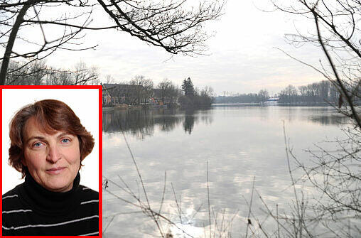 Dagmar Mosch freut sich über viele Erholungsmöglichkeiten in ihrem Viertel. Entspannen kann man im Münchner Westen zum Beispiel am Langwieder See.