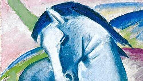 Solo fürs Ross: Franz Marcs „Blaues Pferd I“ aus dem Jahr 1911 ist sicher das berühmteste Werk des Blauen Reiter. Solo fürs Ross: Franz Marcs „Blaues Pferd I“ aus dem Jahr 1911 ist sicher das berühmteste Werk des Blauen Reiter.