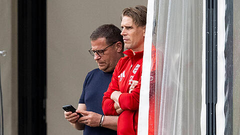 Sportvorstand Max Eberl und Sportdirektor Christoph Freund.