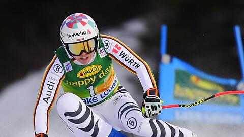 Viktoria Rebensburg fuhr im Super G in Lake Louise auf den dritten Rang.