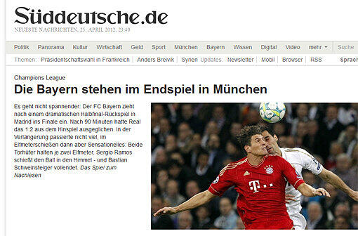 Pressestimmen Bayern Real Rückspiel