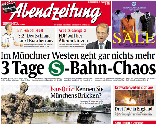 Jahres-Rückblick: Rückblick: Das Jahr 2011 in AZ-Schlagzeilen - München - Abendzeitung München