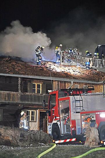 Das Feuer war im Haupthaus ausgebrochen...
