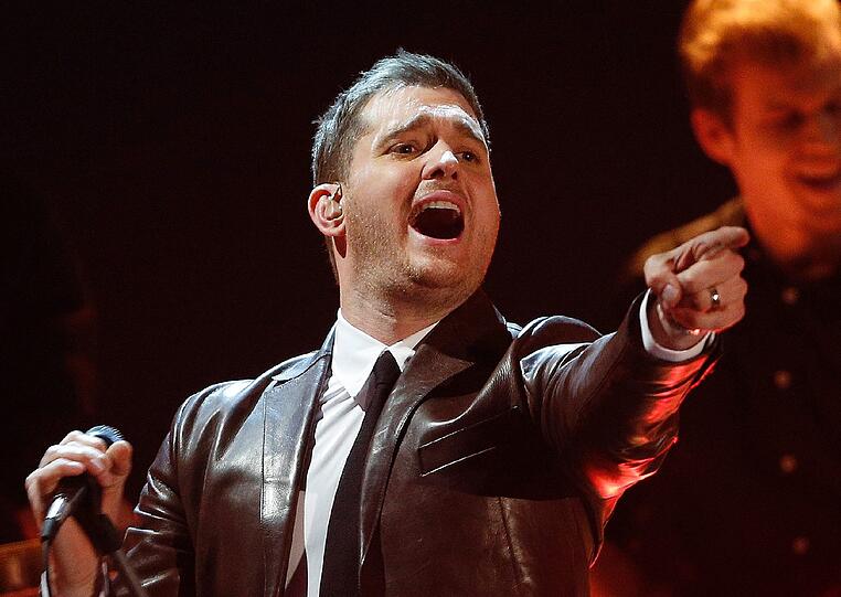 Auch der Kanadier Michael Bublé sang bei "Wetten, dass...?"