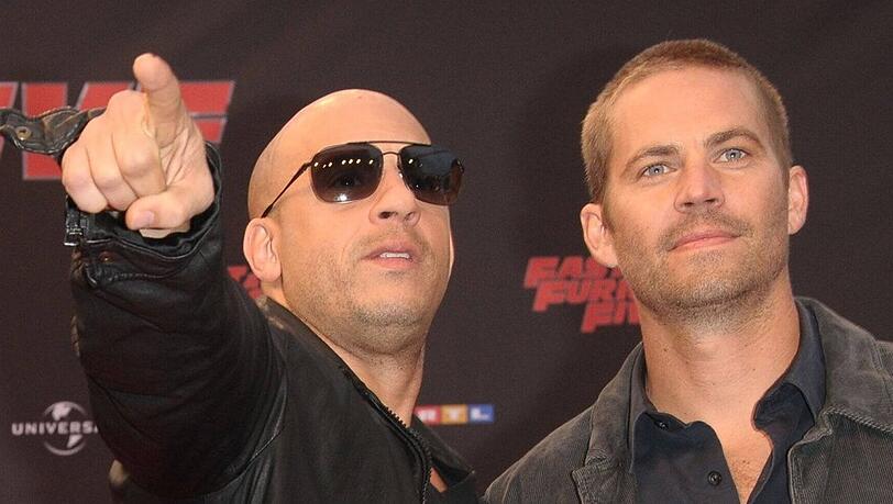 Vin Diesel (l.) und Paul Walker 2011 bei der Deutschland-Premiere von "Fast & Furious Five".