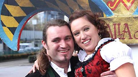Das Narrhalla-Prinzenpaar 2010: Natascha II und Edwin I.