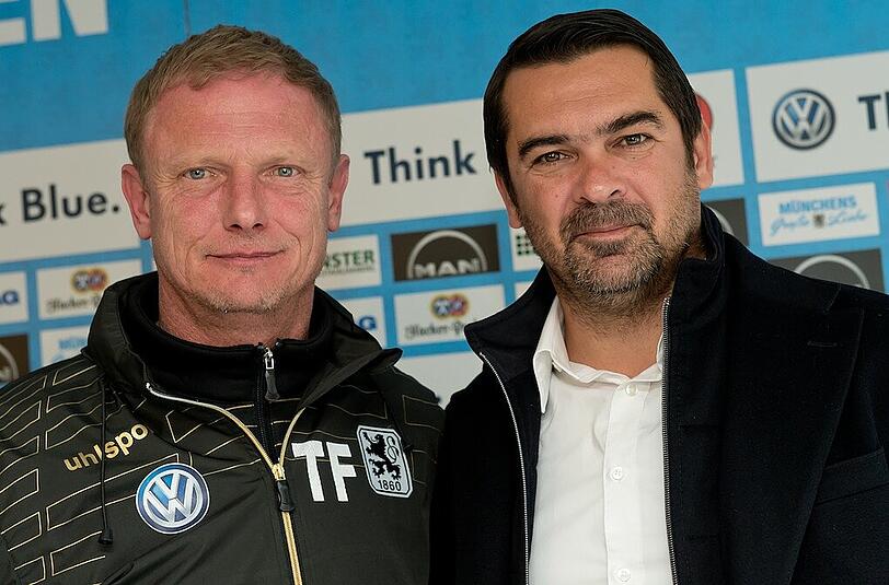 Torsten Fröhling (li.) ist bereits der dritte Trainer, den Gerhard Poschner beim TSV 1860 installiert.