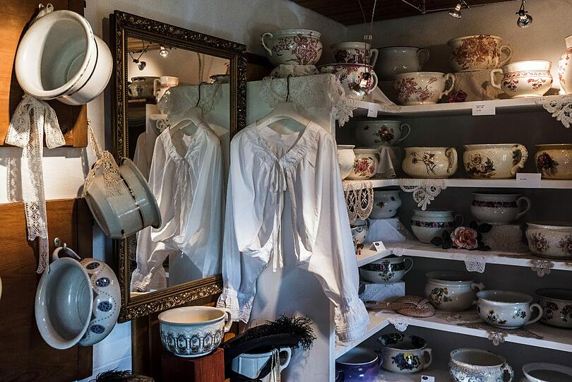 Historische Bieselaccesoires im Museum in Thurnau.