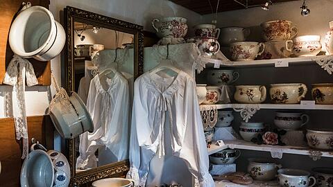 Historische Bieselaccesoires im Museum in Thurnau.