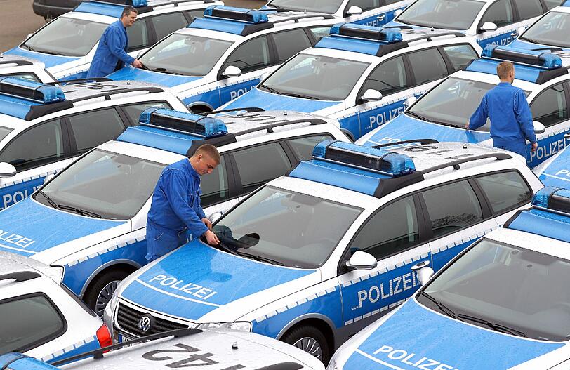 In der Fahrzeugflotte der bayerischen Polizei befinden sich auch 3500 VW-Autos.