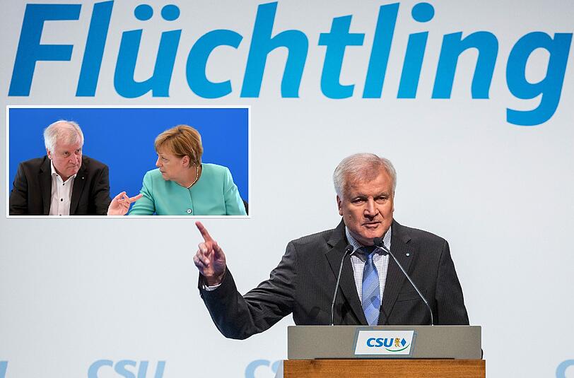 Möchte, dass seine Forderung für eine Flüchtlingsobergrenze festgeschrieben wird: CSU-Chef Horst Seehofer.