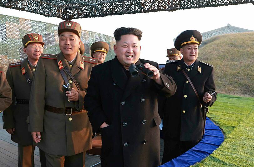 Nordkorea unterstellt den USA und Südkorea, einen Atomkrieg auf der koreanischen Halbinsel vorzubereiten. Foto: Kcna/Archiv