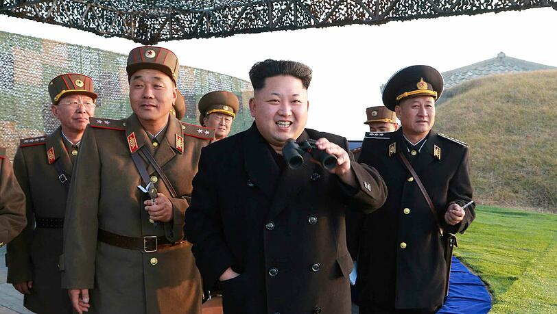 Nordkorea unterstellt den USA und Südkorea, einen Atomkrieg auf der koreanischen Halbinsel vorzubereiten. Foto: Kcna/Archiv Nordkorea unterstellt den USA und Südkorea, einen Atomkrieg auf der koreanischen Halbinsel vorzubereiten. Foto: Kcna/Archiv
