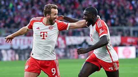 Bewies einmal mehr seine Torjäger-Qualitäten: Bayerns Harry Kane (l).