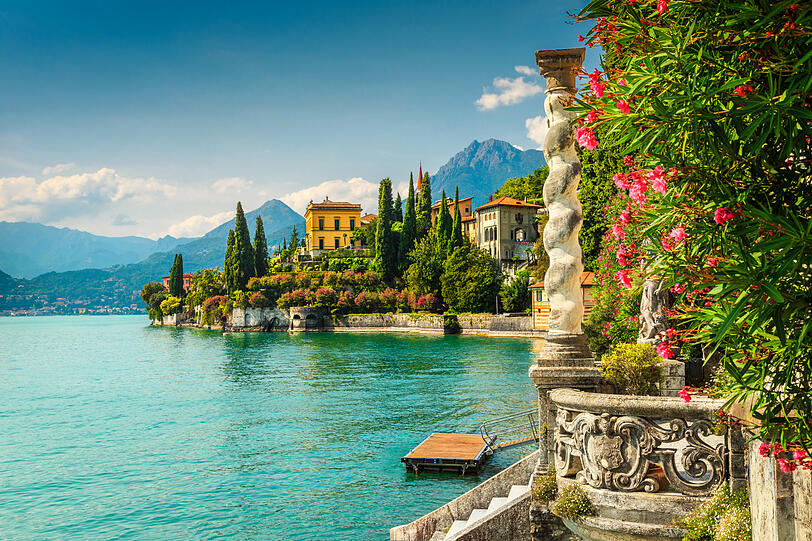 Am Comer See in der Lombardei.