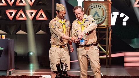 Joko Winterscheidt (l.) und Olli Schulz in "Wer stiehlt Olli Schulz die Show?".