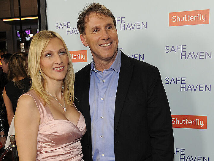 Nicholas Sparks und seine Frau Cathy bei einer Filmpremiere