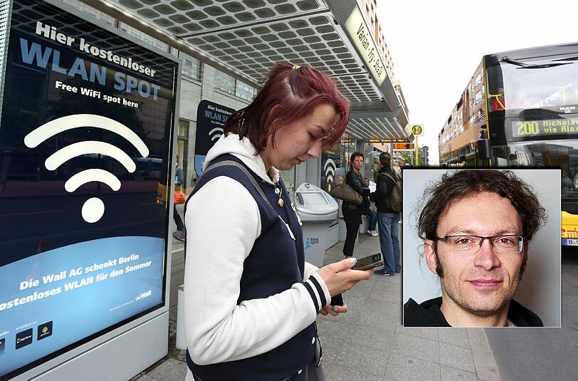 Öffentliche Internet-Hotspots können für Betreiber in Deutschland zum Problem werden: Sie werden bei Rechtsverstößen geahndet. Der Kläger Tobias McFadden.