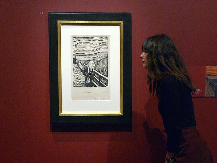 Ein Highlight der Ausstellung: Edvard Munchs "Der Schrei" (1895).
