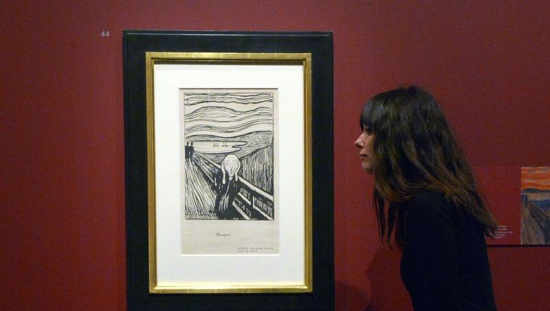 Ein Highlight der Ausstellung: Edvard Munchs "Der Schrei" (1895). Ein Highlight der Ausstellung: Edvard Munchs "Der Schrei" (1895).