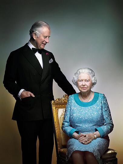 Queen Elizabeth ll. und Prinz Charles. Queen Elizabeth ll. und Prinz Charles.