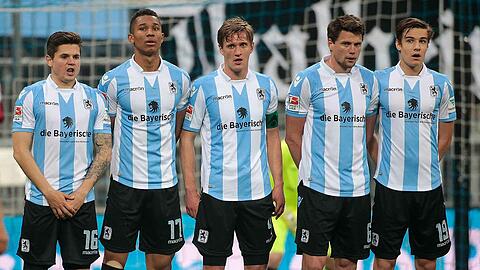 Wer ersetzt Felix Uduokhai und Marnon Busch? Die 1860-Akteure (v.l.) Busch, Uduokhai, Kai Bülow, Sebastian Beonisch und Florian Neuhaus.