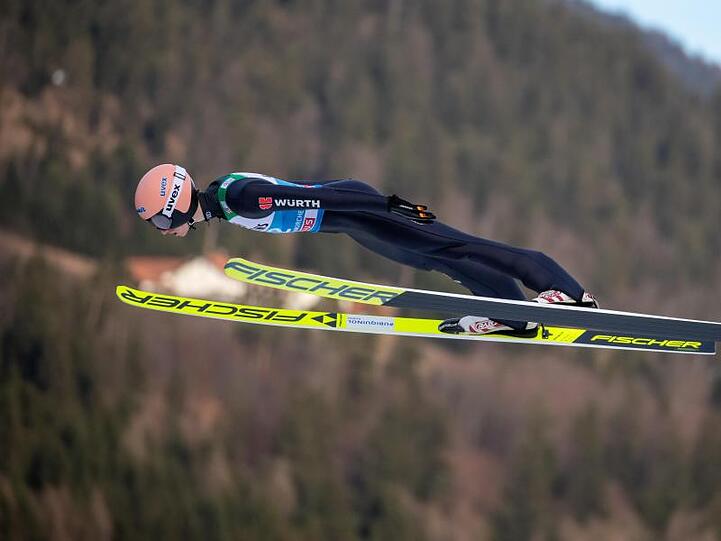 Karl Geiger will beim Neujahrsspringen gewinnen.