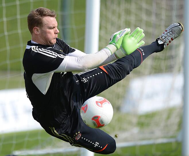 Die Bayern beim Morgentraining an Tag 3 in Doha.