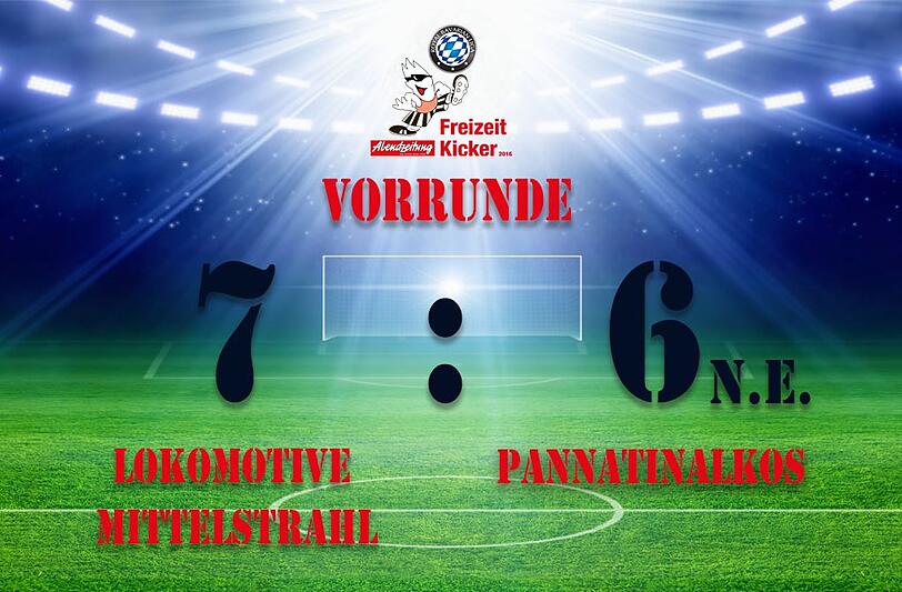 Lokomotive Mittelstrahl gewinnt nach dem Elfmeterschießen mit 7:6.