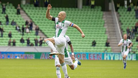 Nach über 18 Jahren: Arjen Robben trifft erstmals wieder für seinen Jugendklub FC Groningen.