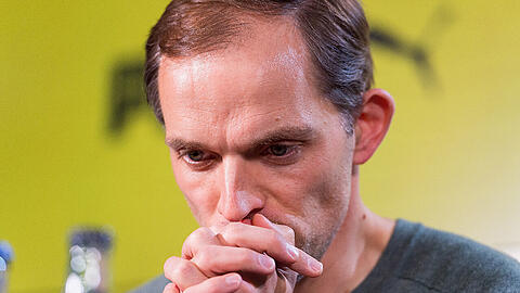 Thomas Tuchel bei der Pressekonferenz am Donnerstag